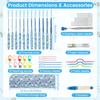 43Pcs Crochet Hooks Set 2mm to 8mm Soft Grip Ergonomic Crochet Needles Kit with Storage Bag Complete Knitting Needles for Adults