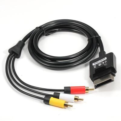 1.8M Audio Video AV RCA Composite Video Cable For Xbox 360 Slim 360 / Xbox 360