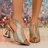 Summer Elegant Fish Mouth Sexy High-heeled Sandals Able Best Selling  Comfortable Women's  Beach Shoes