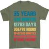 35th Geburtstag 35 Jahre Alt Herren 100% Baumwolle T shirt