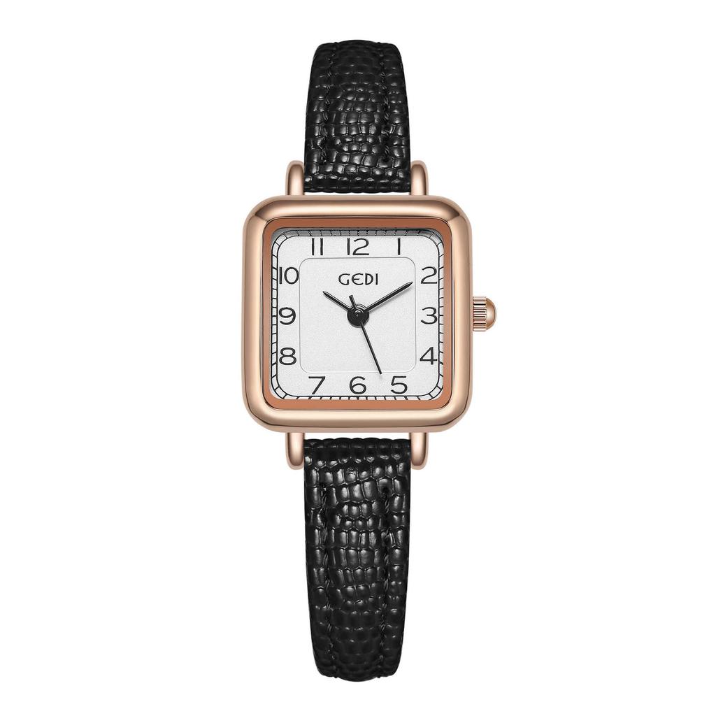 Simple Small Sugar Cube Women'S Watch Retro Square Dial Niche Watch Women'S Quartz Waterproof Watch