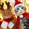 Holiday Pet Cloaks Outfit Christmas Comfortable Washable Polyester Cats Apparels Photo Props