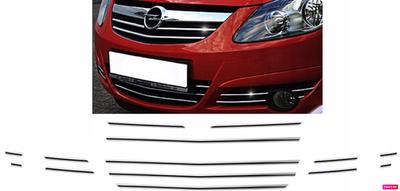 Garnitures chromées haut de gamme pour Opel Corsa D