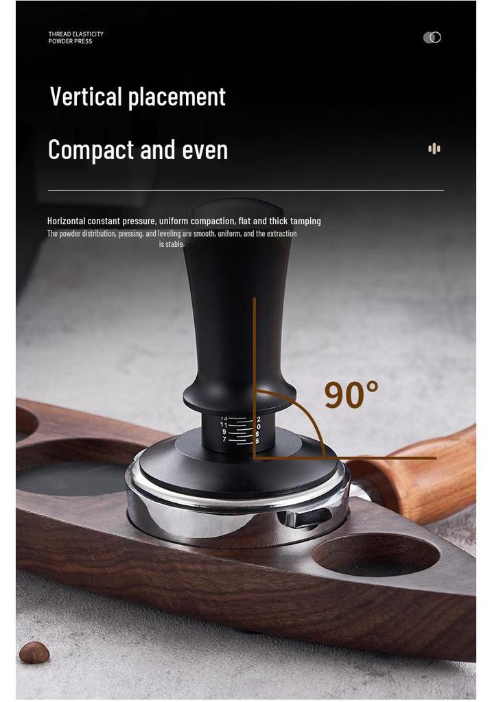Adjustable Coffee Tamper with Scale - Balanced Constant Force Hammer