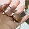 Fashionable Geometric Oval Pendant Necklace Long Rope Necklace Stylish Neck Jewelry Perfect for Women Trendy Accessories