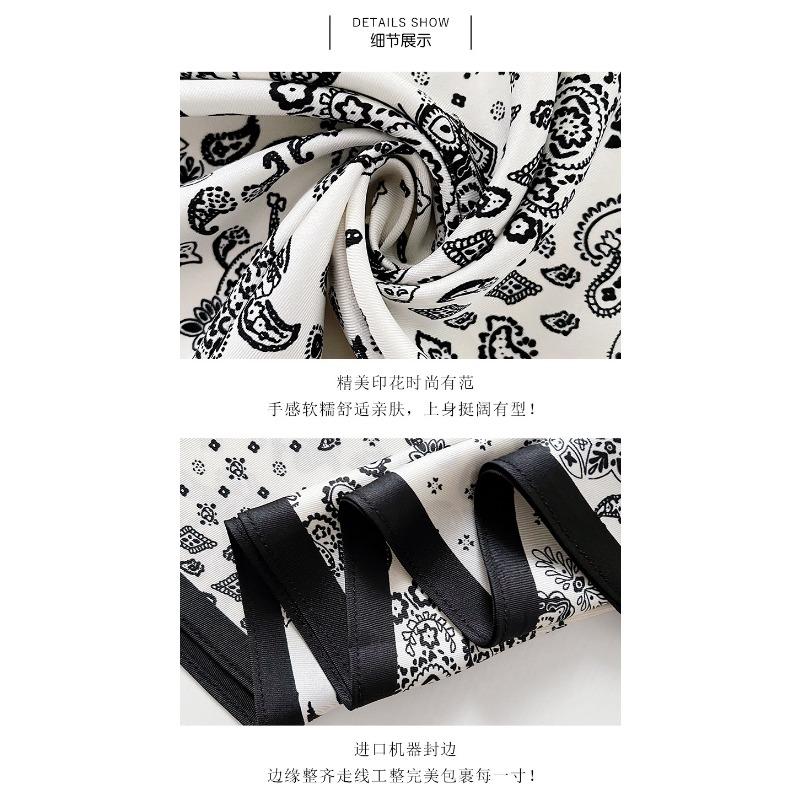 Fashion Versatile Paisley Triangle Scarf Thin Breathable Summer Sun Protection