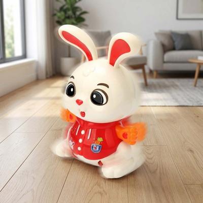 360° Rotation Bunny Electric Toy Colorful Sound Kids Electric Bunny Toy  Kids Toddlers