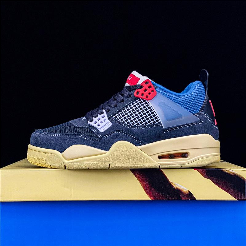 AJ4 Men's & Women's White Cement, Hot Lava, and University Blue Basketball Shoes