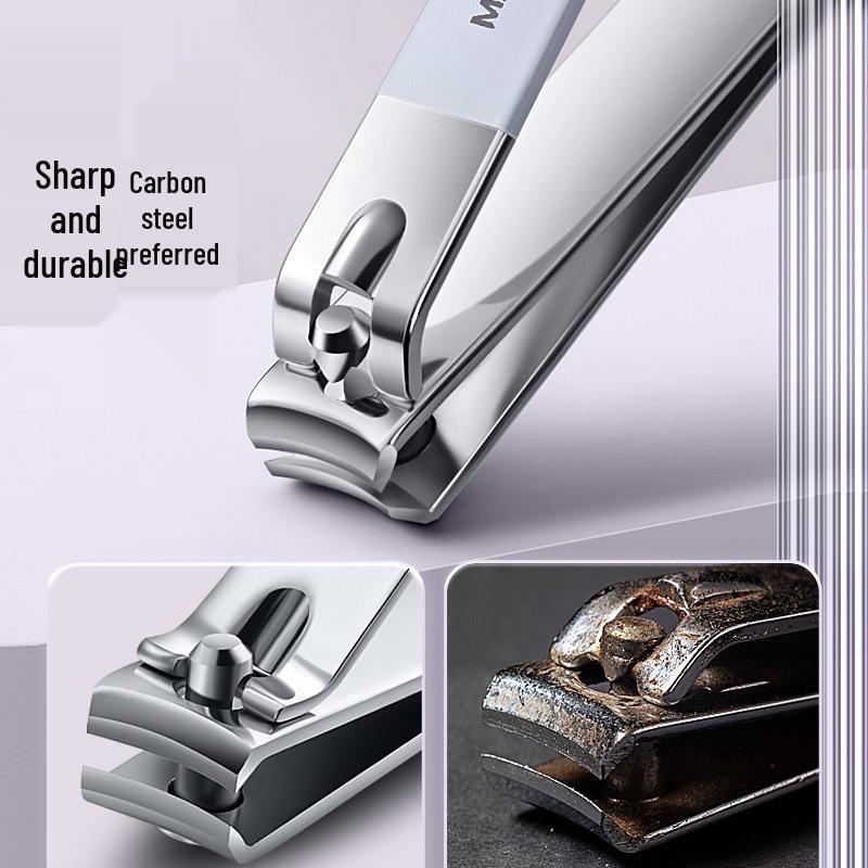 Gradient Nail Clippers Set - 10-Piece Manicure Tools in PU Leather Case, Portable & Stylish