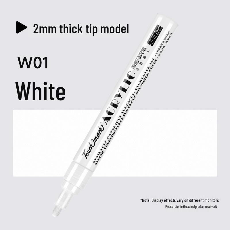 

Gold & Silver Acrylic Marker: White Single Stick for Instax & Touchmark