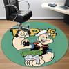 1pc Popeye Office Round Area Rug, Bedroom Living Room Home Decor, Room Deco,  Offic a1016173