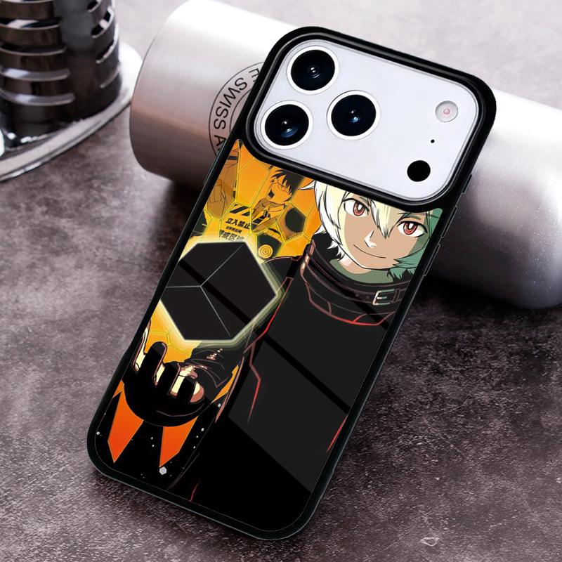 World Trigger Phone Case For iPhone 17,16e,15,14,13,12,11,Mini,Pro,MAX soft Silicone Cover
