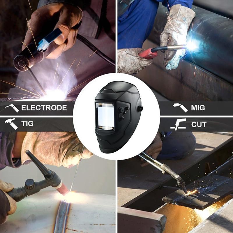 Out Control Large View Multi-function Welding Mask DIN5-DIN13 Solar Auto Darkening Welding Helmet