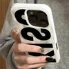 Stylish English Word Kiss Case Funda For iPhone17 Pro Max 16 15 14 13 12 11 Pro Max 16 Plus 17Air Texture Soft Back Cover
