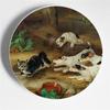 Walter Hunt Fratelli Pittura Arte Piatto Edgar Hunt Animale Cane Gatto Pecora Cavallo Piatto Decorativo Piatto da Appendere Arte Sfondo