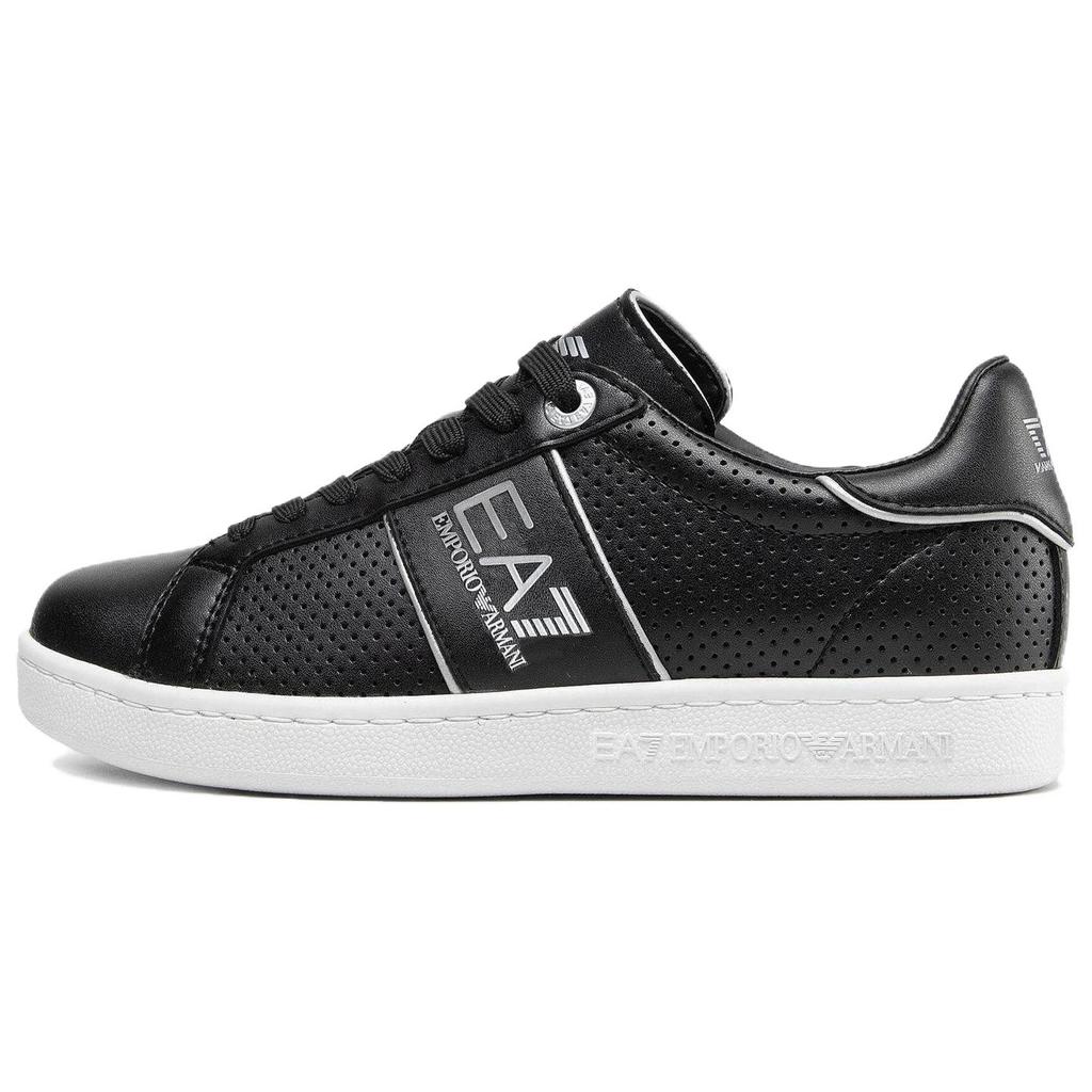 Emporio Armani EA7 Leather Comfortable Minimalist Low-Top Sneakers Men sneakers Black X8X102XK258N763