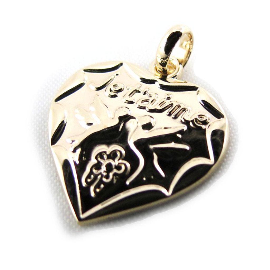 Les Trésors De Lily [B9499] - Pendentif Plaqué Or 'Légende d'Amour' doré - 18x16 mm