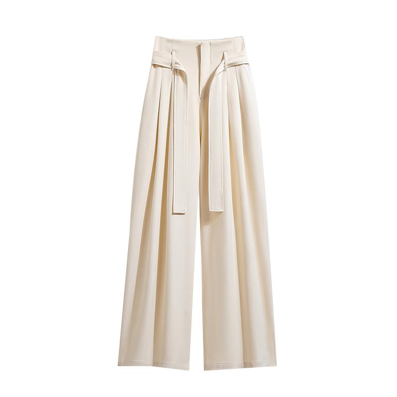 DIMANAF Primăvara Plus Dimensiune Femei Pantaloni Largi cu Picior Pantaloni de Bază Elastic Pantaloni Casual Lejer Pantaloni Plisați 5XL