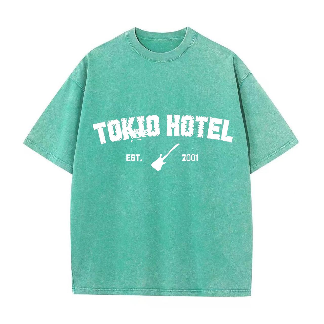 

Ретро випрана вінтажна футболка Rock Band Tokio Hotel Kaulitz Футболка Чоловіча мода Повсякденний пуловер Толстовка Чоловіки Жіноча футболка S