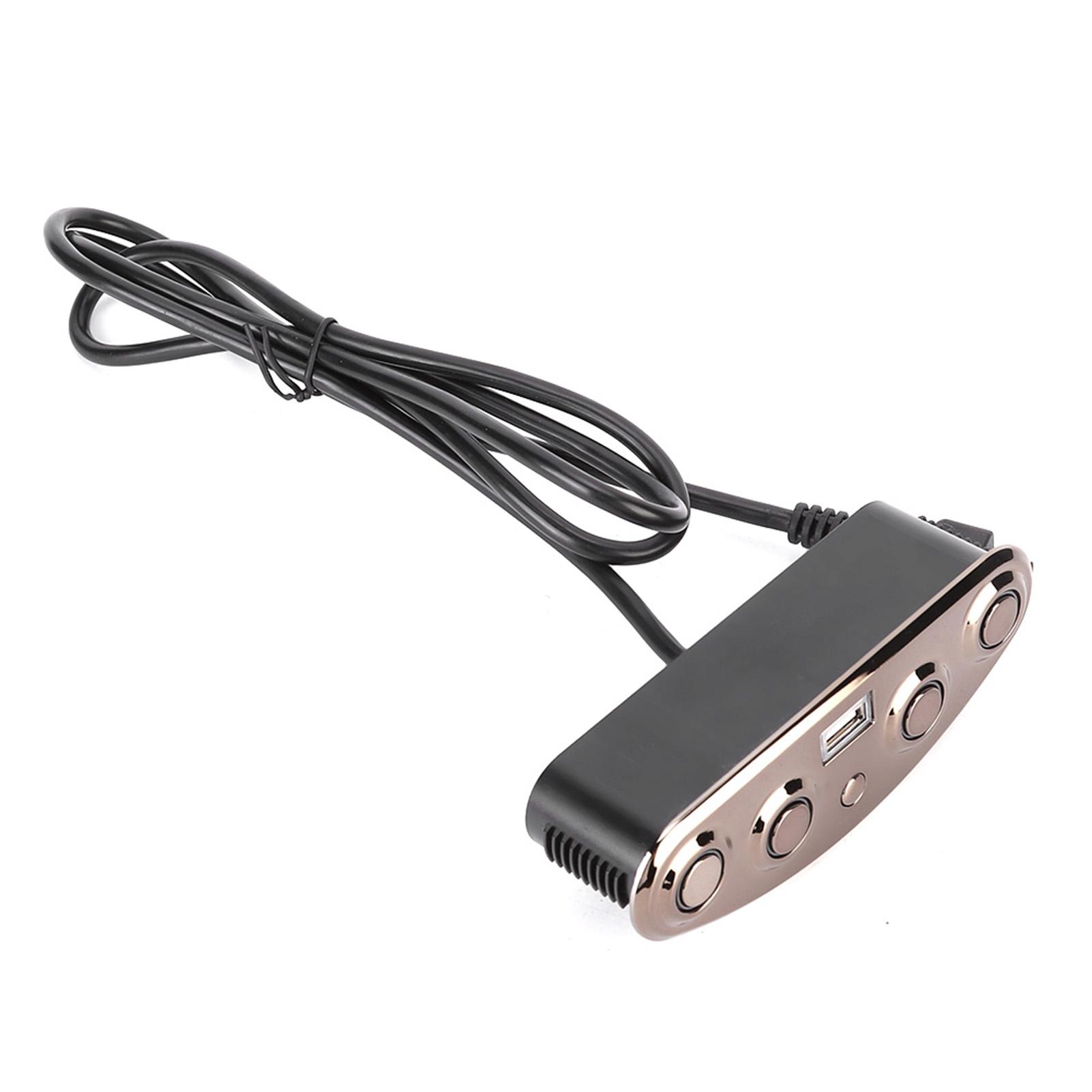 

Electroplated Button Socket Charger USB Sofa Charger USB Charging Handle with 5Button