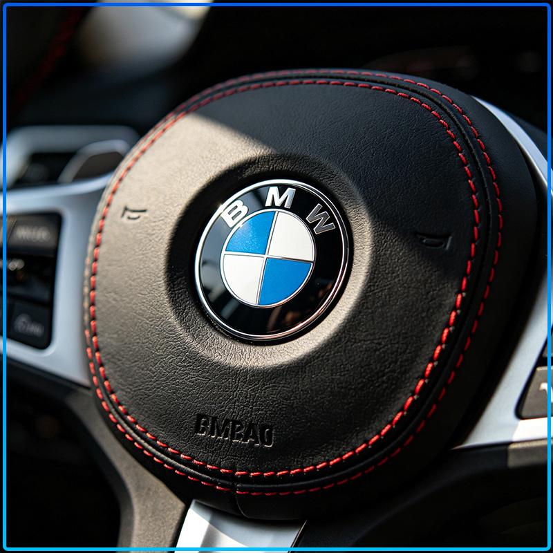 1Pcs Car Steering Wheel Sticker Emblem Decal Badge Decoration Accessorie For BMW M Performance 1 3 5 7 E61 E70 E71 E87 E90 E91 E92 E93 E97 F01 F02 F10