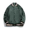Jaqueta de aviador masculina Harajuku moda carta bordado oversized beisebol faculdade uniforme jaqueta solta streetwear casaco