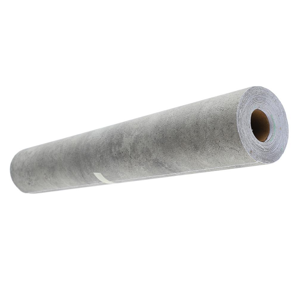 PVC Concrete Contact Paper Grey 40x900cm Cement Wallpaper 3D Textured Matte Finish Peel and Stick Wallpaper Home Decoration