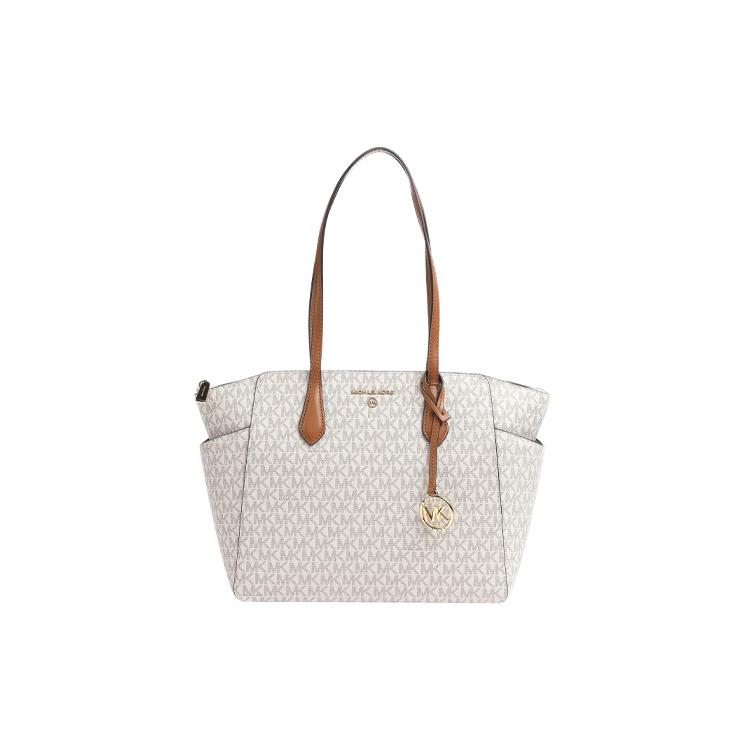 New MICHAEL KORS Saffiano Leather One Shoulder Handbag Women's Light Umber 30S2G6AT2B-149