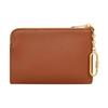 Celine Celine Arc De Triomphe Large Logo Embossed Zipper Closure Smooth Leather Coin Purse Card Holder Wallet for Women Tan