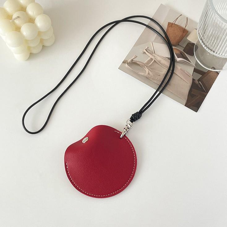 Portable Leather Bluetooth Earphone Neck Pouch & Coin Purse