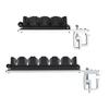 Quick Mount Fishing Rod Rack Replacement 4/6 Rod Aluminum Alloys Clamps On Fishing Rod Holder Easy To Installation