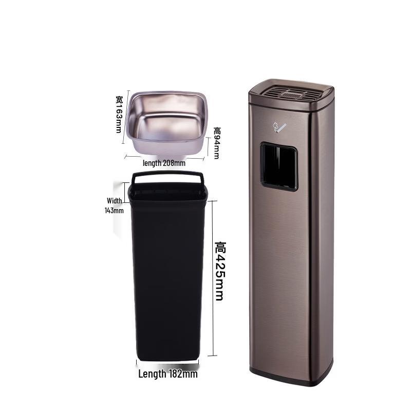 Jun Ding Ying GPX-129W Outdoor Stainless Steel Floor Ashtray