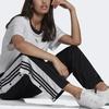 Adidas Originals Trefoil Side Button Spliced Straight Leg Track Pants Japanese Edition Women Bottoms Black GN2807