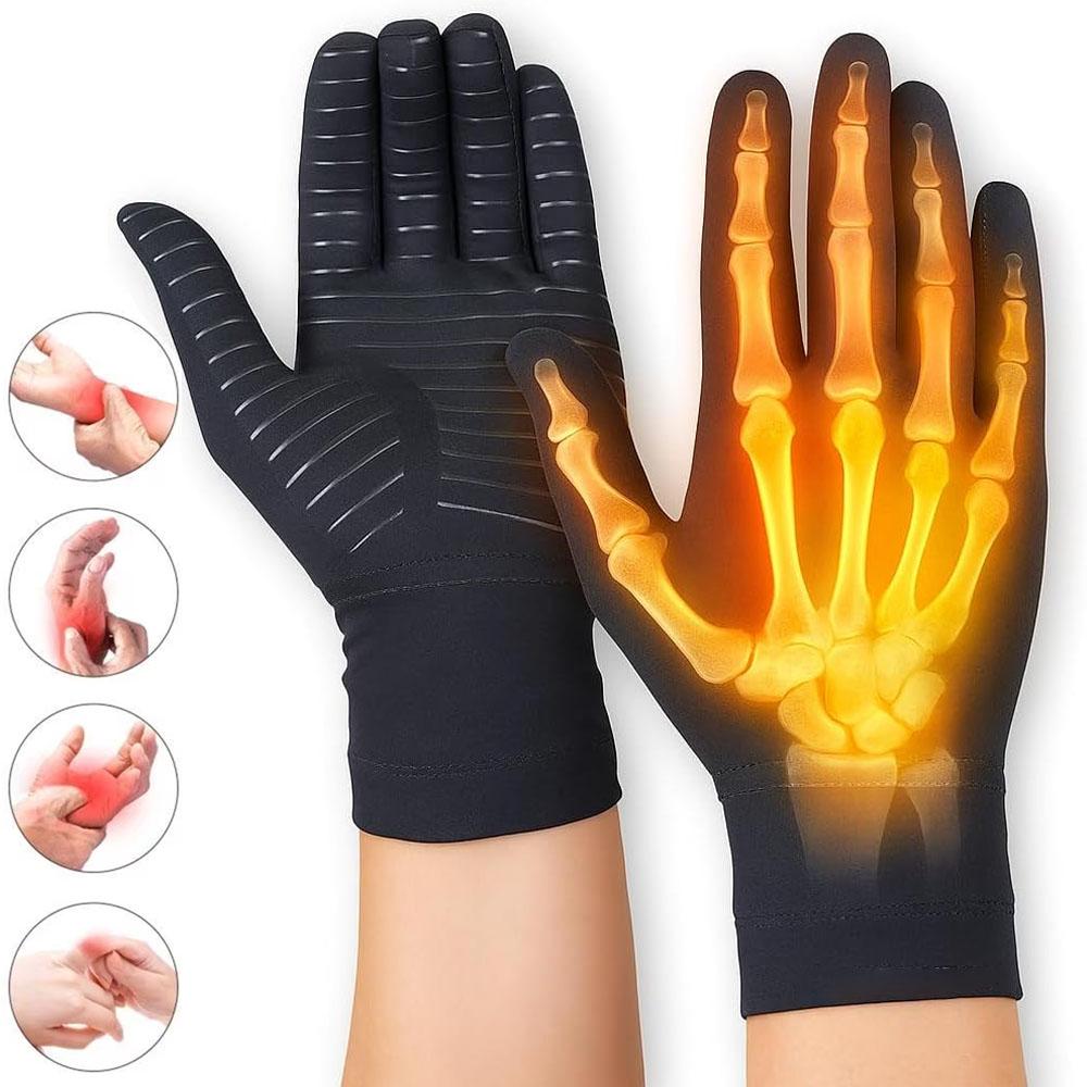 1 Pair Compression Full Finger Arthritis Gloves,for Everyday Support, Hand Joint Pain, Carpal Tunnel, Tendonitis, Trigger Finger