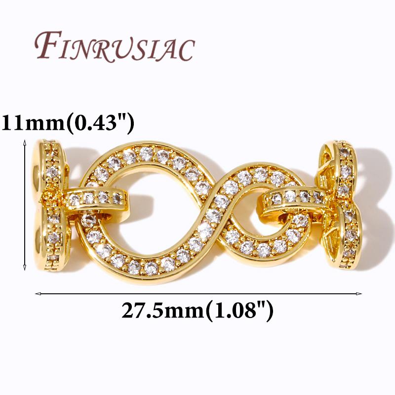 

18K Gold Plated Connector Clasp For Jewelry,Fastener Clasps Connectors For Bracelets 1 Piece