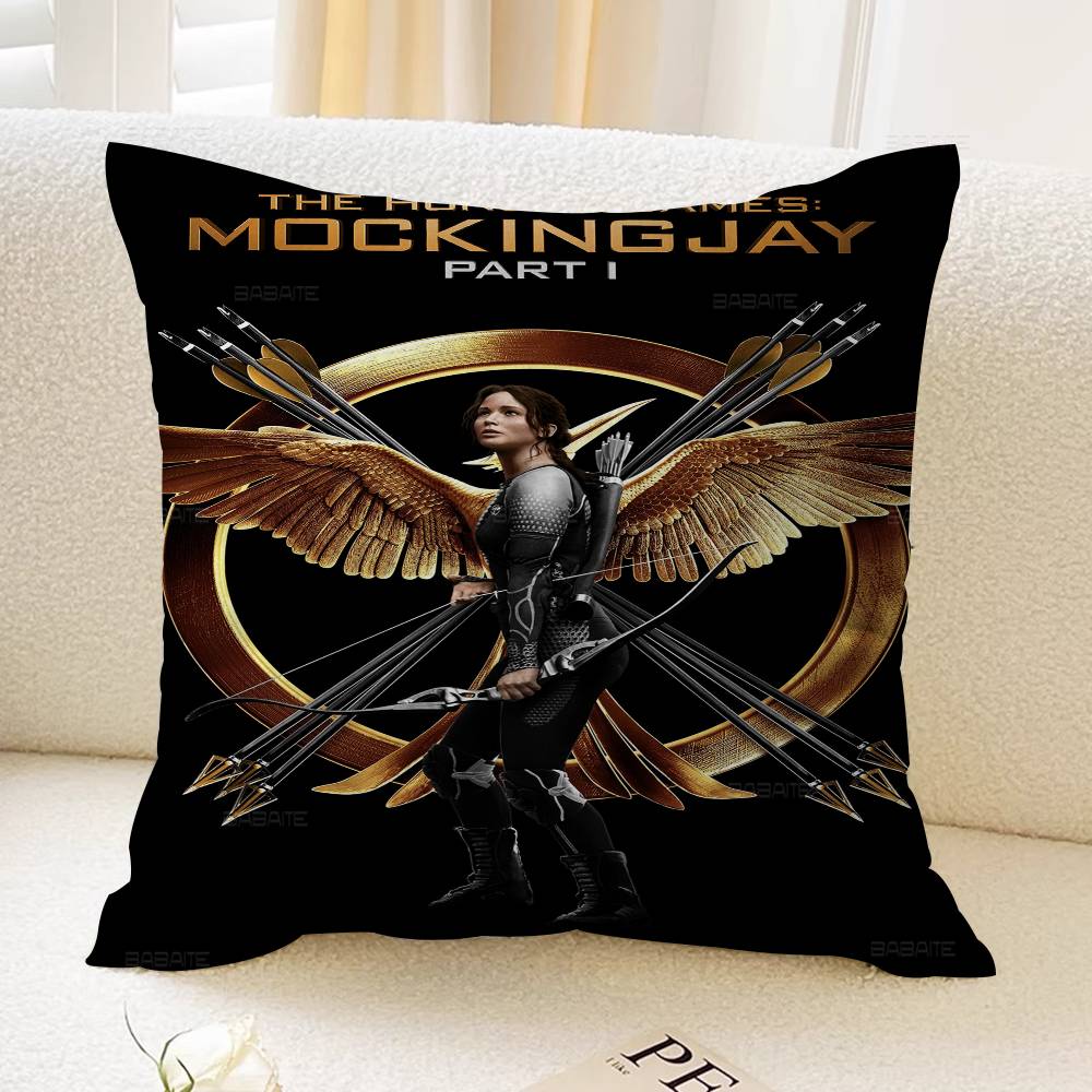 Anime Die Tribute von Panem 3 Büro Kissen Kissenbezug Auto Kissenbezug 45x45CM Lendenkissenbezug Sofakissenbezug