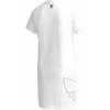 Adidas Originals Trefoil Marke Großes Logo Sportlich Lässig Atmungsaktiv Rundhalsausschnitt Kurzarm Kleid Damen Kleid Weiß GK3772
