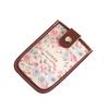 Laminated Concealed Mini Card Wallet Pull-out Type ID Card Holder 5 Card Pockets PU Leather Business Card Case