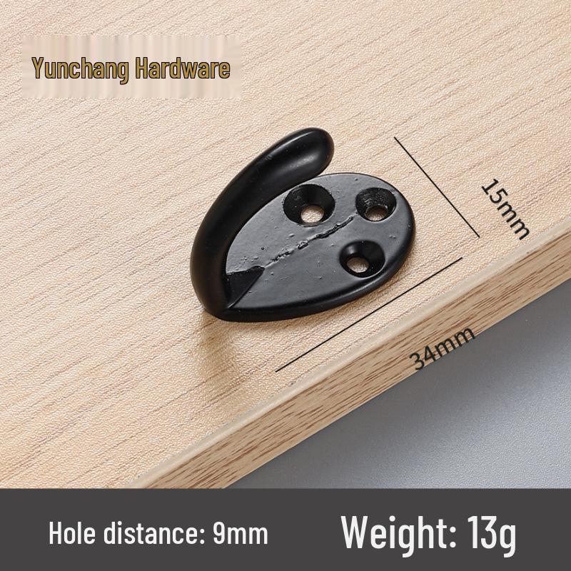 Vintage Legierung Wandmontierter Mantelhaken - Hinter-Tür, Wandbild, Einzeln, Dickes Design