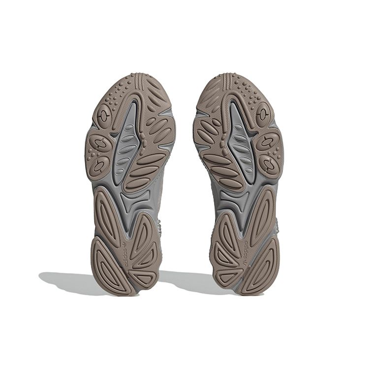 Adidas Originals Ozweego Fabric Sports Shock Absorbing Non-Slip Wear-Resistant Low-Top Lifestyle Casual Shoes Unisex Casual Shoes Green Gray IF0427