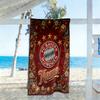 Eagle Glory Bayern Munich Customize Text Beach Towel High Absorbency & Quick-Dry