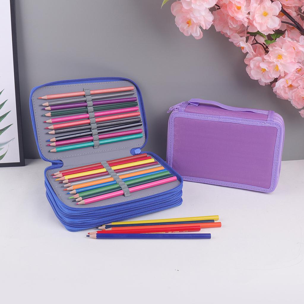 1 Piece 3-layer Handy Pencil Case, Stylish Large-capacity Student Pencil Case and Office Storage Bag, a Gift for a Friend