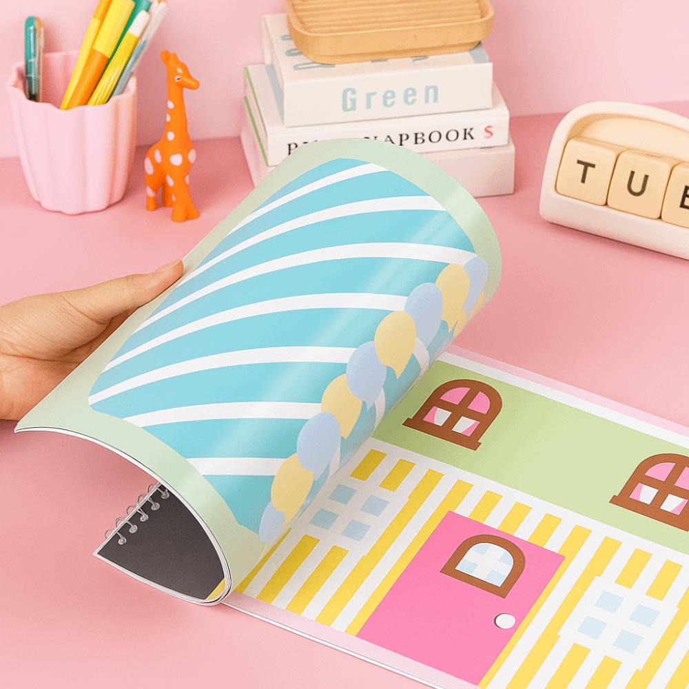 Handmade Material Children's Tape Sticker Book Early Learning Tape Coloring Toy  Educational Toy