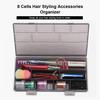 8 Cells Hair Styling Accessories Pins Organizer Scissors Comb Hairpin Storage Box Empty Manicure Tools Container Holder