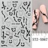 New Nail Art Stickers Ins Halloween Funny Little Ghost Love Spider Web Adhesive Nail Stickers