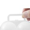Plastic Eggs Protectors Tray Small Eggs Holder 2 Grid Eggs Storage Container with Fixed Handle  Eggs Storage Box