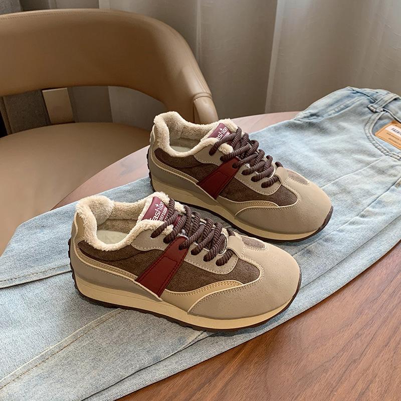 

ins new velvet Forrest Gump shoes female winter student running sports warm leisure JCF 41