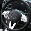 Silver Car Steering Wheel Button Frame Cover For Mercedes Benz A C E Class