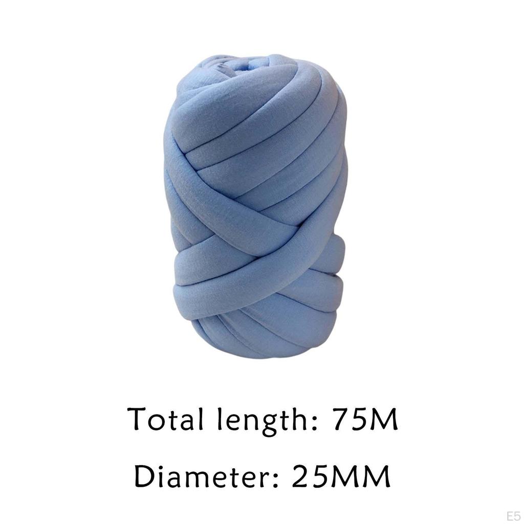 Arm Knitting Yarn for Chunky Braided Knot Throw Blanket DIY, Soft Washable Tube Bulky Giant