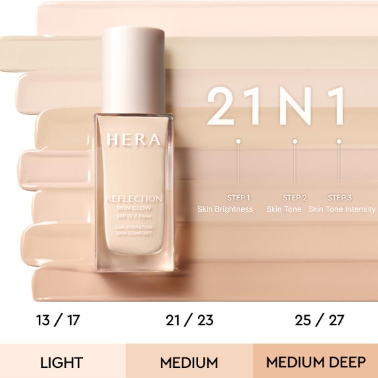 Reflection Skin Glow Foundation SPF15/PA++ 23C1 Pink Beige 30g Korean Luxe Brand Store